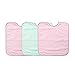 Ti TIN - Pack 3 Baberos impermeables para Bebé Niña con Cierre con Goma 90% Algodón - 10% Poliéster | Lote de 3 Baberos para Bebés de Más de 1 Año