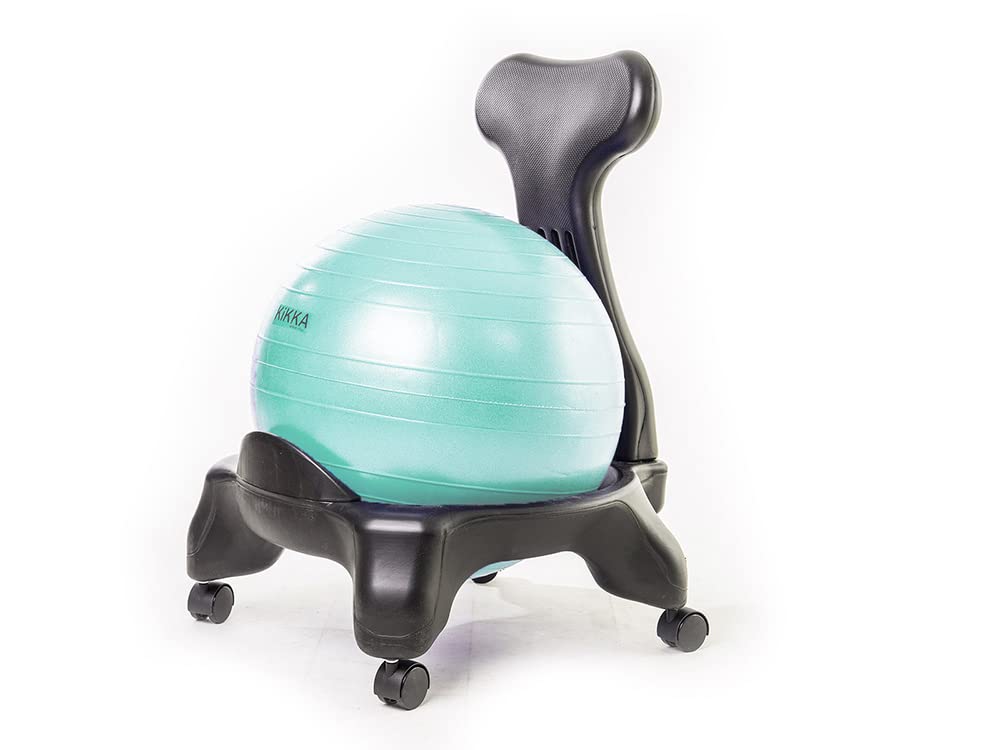 Kikka Active Chair Chaise ergonomique avec boule gonflable (turquoise, standard)