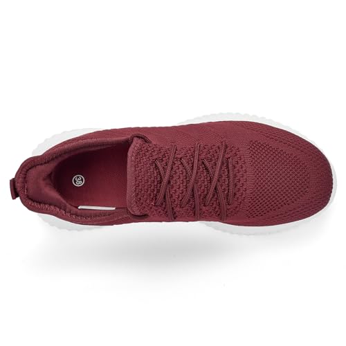 Image of PPQ Womens Slip On Walking Shoes,Memory Foam Lightweight Comfort Casual Workout Shoes,Yoga Or Tennis Or Running Sneakers