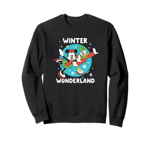 Sweatshirt Minnie & Daisy Winter Wonderland pour fille en coton doux