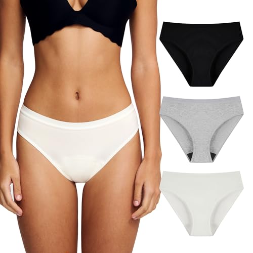 Battewa Leak Proof Underwear for Women Incontinence Underwear Teens Ladies Cotton Leakproof Panties...