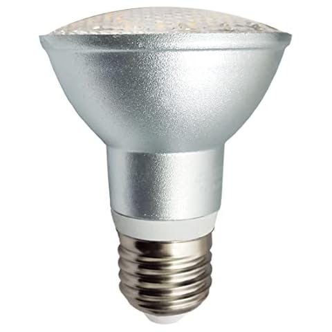 YAKAiYAL 7W PAR20 E27 LED Bulbs Warm White 3000K Waterproof IP65 Reflector Spotlight Bulb AC85-265V 120 Degrees 1-Pack (Not Dimmable) Cover
