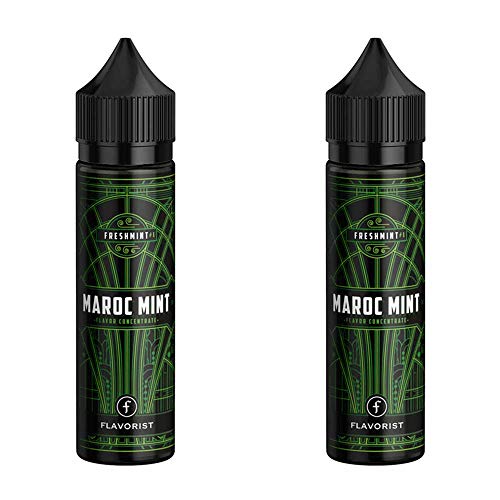 2 Flaschen Longfill Aroma - Flavorist - Maroc Mint - Doppelpack ohne Nikotin