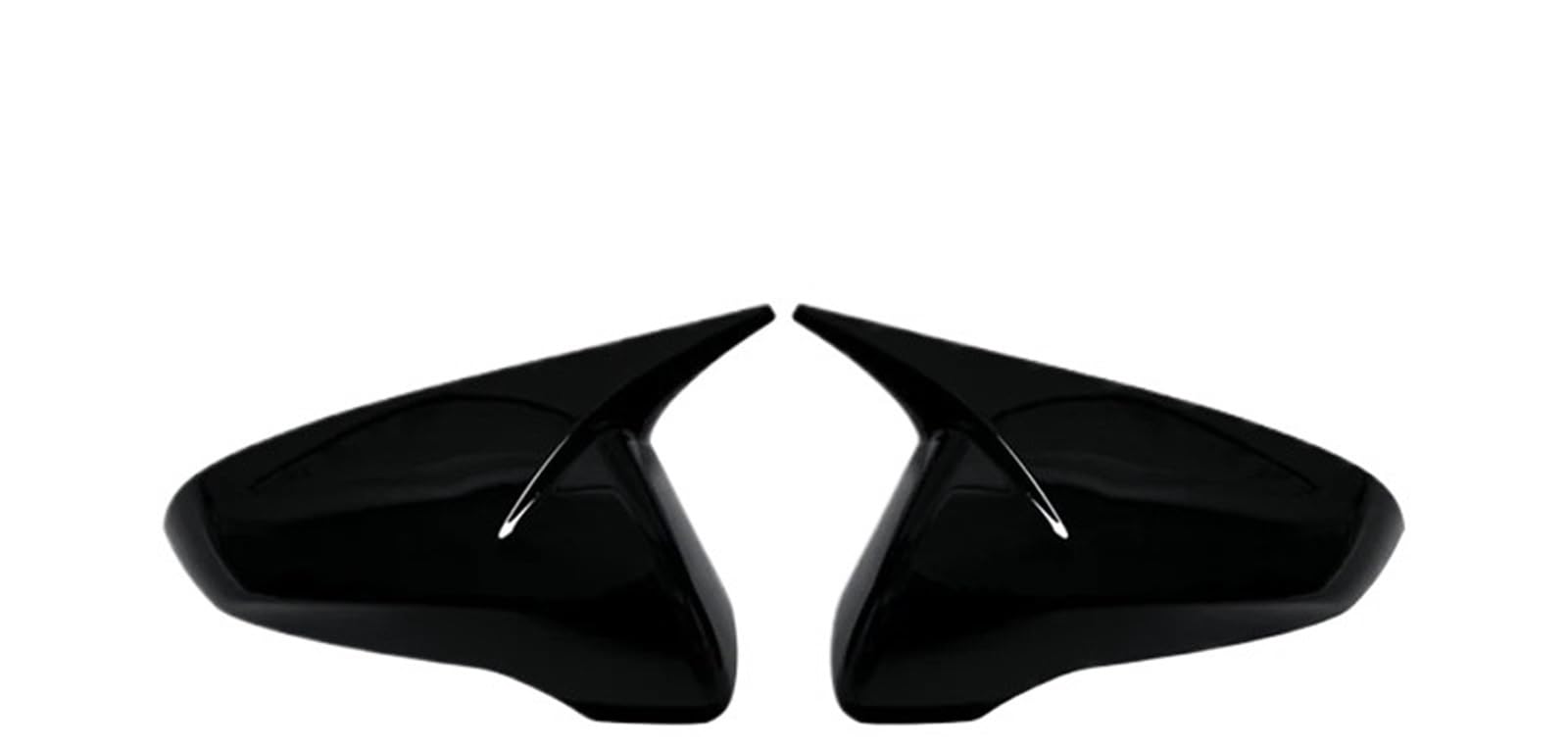 Mirror Covers Caps for Hyundai Veloster 2018-2023 Rearview Side Mirror Cover Sticker Wing Cap Exterior Door Rear View Case Trim Carbon Fiber Look(Bright Black)