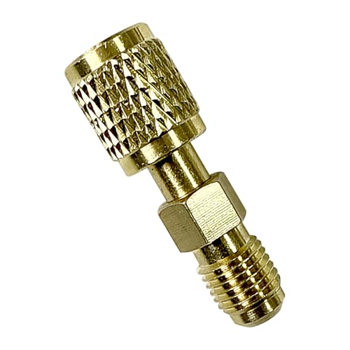 Reverse Thread Fitting Connector, Hvac Charging Accessory, Secure 1/4 Inch Design Buil, Ideal for...