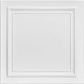 A La Maison Ceilings R24 Line Art Foam Glue-up Ceiling Tile (128 sq. ft./Case), Pack of 48, Plain White