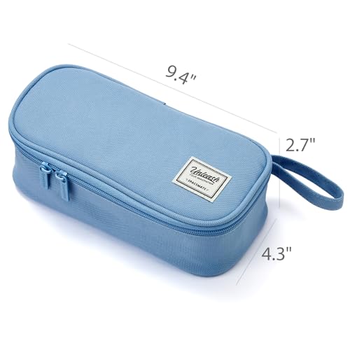 Image of SPACEMATE Pencil Case Pouch Box Bag School Supplies Girls Boys Kids, Cute Preppy Stuff Large Big Capacity Aesthetic Pen Organizer, Back to College Stationary, Cornflower Blue, Standard Stlye, 1800ml