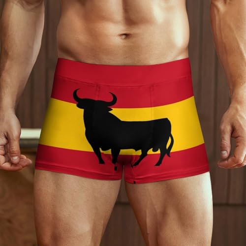 Spanish Bull Men's Boxer Briefs Underwear Breathable Custom Graphics2