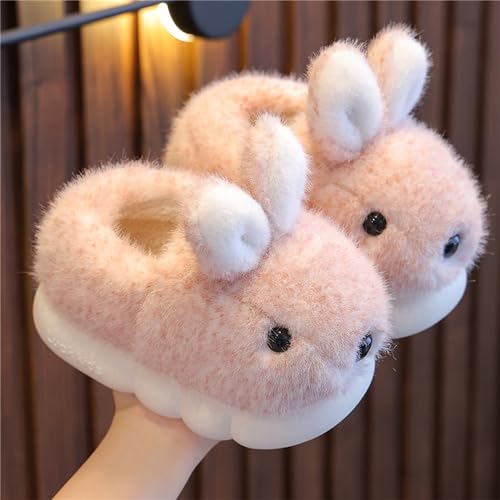 Image of Cute Women's Rabbit Slippers - Warm & Plush, Cartoon Design, Perfect for Winter & Indoor /Outdoor Use