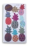 Patterned Iron-On Transfer Patches for Customizing Clothing, Fabric Bags, and More (Pineapples)