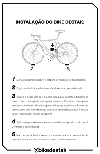 Suporte de parede para Bike bicicleta horizontal