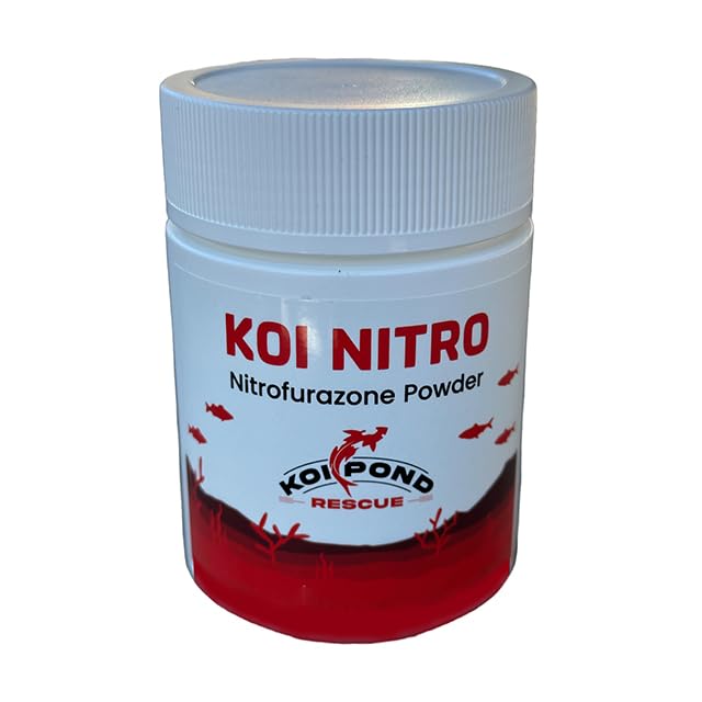 Image of KOI Nitro (10 Grams) Nitrofurazone Powder, Effective Fish Treatment for Bacterial Infections in Koi and Ornamental Fish