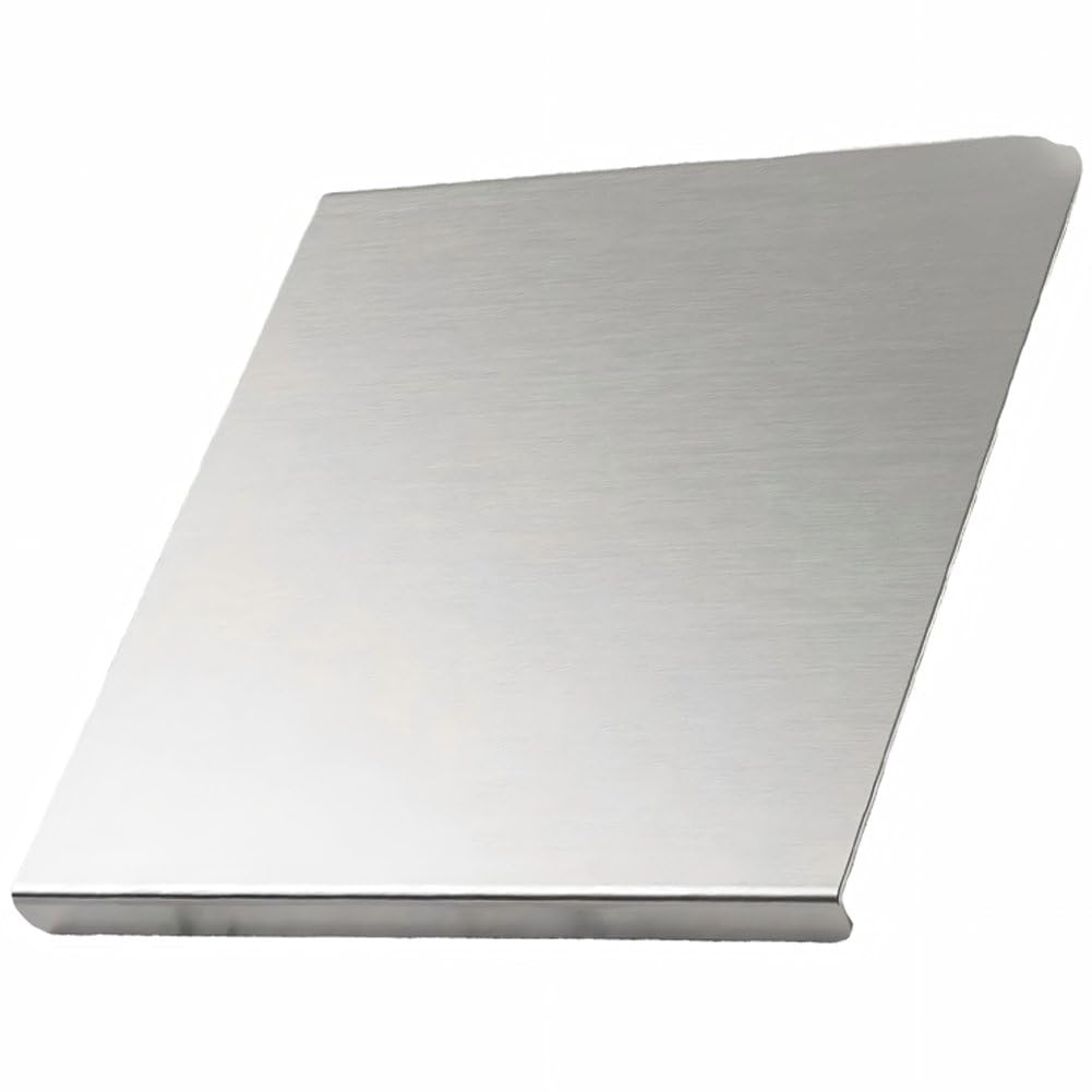 Hrippy Stainless Steel Cutting Board, Rectangular Mat for Household Meat Vegetable Pizza Preparation and Food Chopping