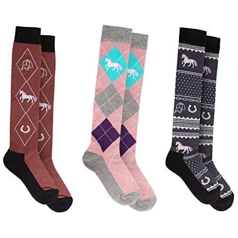 Sock Stack Women's Knee High Equestrian Socks Cover