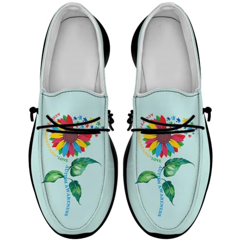Quorax Women's Men's Loafers Slip-on Shoes Autism Shoes Gifts for Women Men