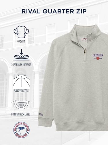 Image of JanSport Unisex Adult NCAA Officially Licensed Rival Long Sleeve Stand-Up Collar Quarter Zip Sweatshirt