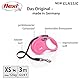 flexi® Classic XS Gurt 3 m pink, Roll-Leine für Hunde bis 12 kg