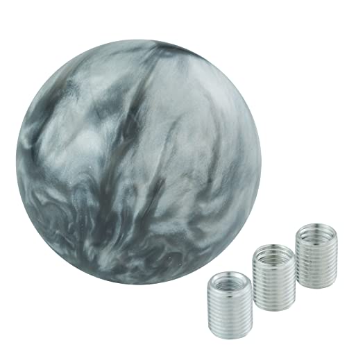 Temzzer Ball Resin Transmisson Gear Shifter Lever Handle Round Heavy Vehicle Shift Lever Knob For Most Manual Automotive Vehicles (Grey) #TOP4