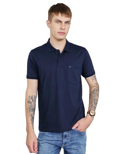 Image of Monte Carlo Mens Regular Fit Half Sleeve Solid Polo Neck T-Shirt (Pack of 1)