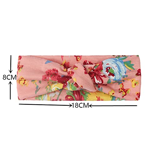 K-T-One-Bandeau-en-nylon-elastique-noue-pour-bebe-fille-et-nouveau-ne-Lot-de-7