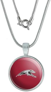 GRAPHICS & MORE University of Indianapolis Primary Logo 0.75" Pendant with Sterling Silver Plated Chain