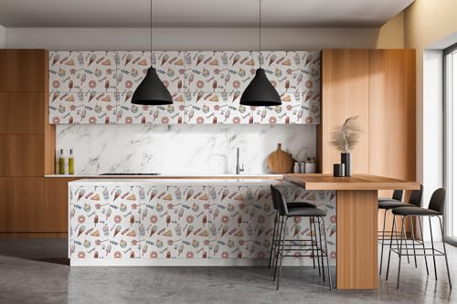 Rouleau décoratif glaces et cupcakes pour relooking de meuble - 7