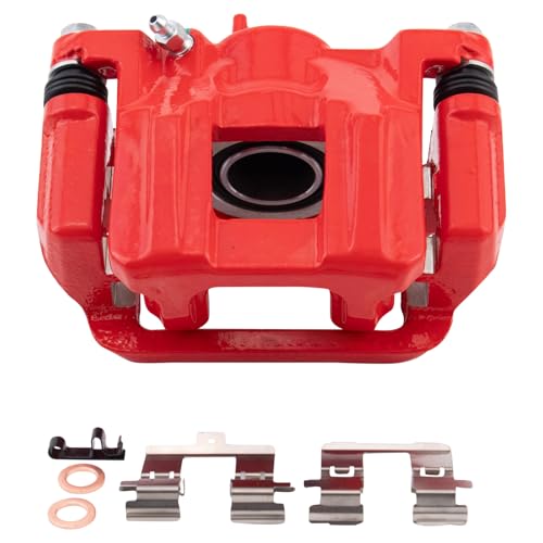 Image of TRQ Performance Front and Rear Brake Caliper Set Coated Brackets Compatible with 2011-2017 Honda Odyssey
