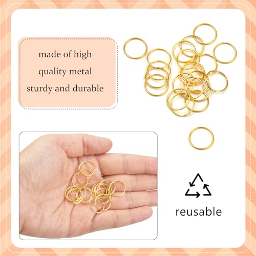 100 Piezas Aros para Trenzas Accesorios para el Cabello miniatura 4