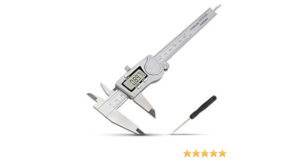 Calibrador digital Vernier – 150 mm 0-6 pulgadas con pantalla ...