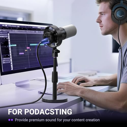 Image of FIFINE XLR Microphone Cable, 5.9ft Male to Female Mic Cord for Studio Recording, Balanced 3-Pin Cable Compatible with XLR Microphone for Podcast Streaming AM8, K688-L9C