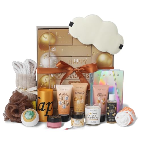 Birthday Beauty Advent Calendar 2025 Gifts for Women & Men, Happy Birthday Surprise Box Teen Girls 14-day Luxury Spa Gifts, Unique birthday Gift Box, Men adult Advent Calendar, bath and body calendar