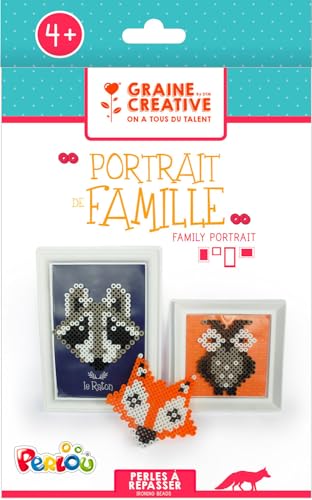 Perles à repasser Graine Créative Kit Perlou cadre pour occuper les enfants sans écrans