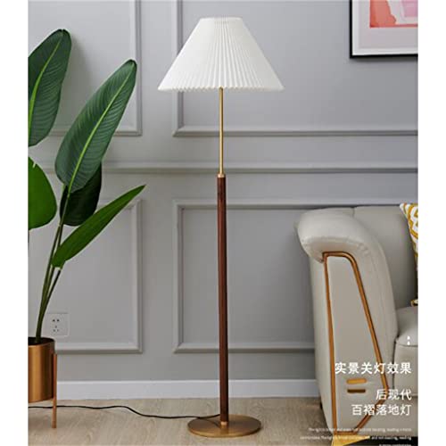 Flashing Walnut floor pavimento nordico retrò lampada da terra ragazza decora lampada da terra Studio soggiorno (Size : 26 * 146CM) - Image 5