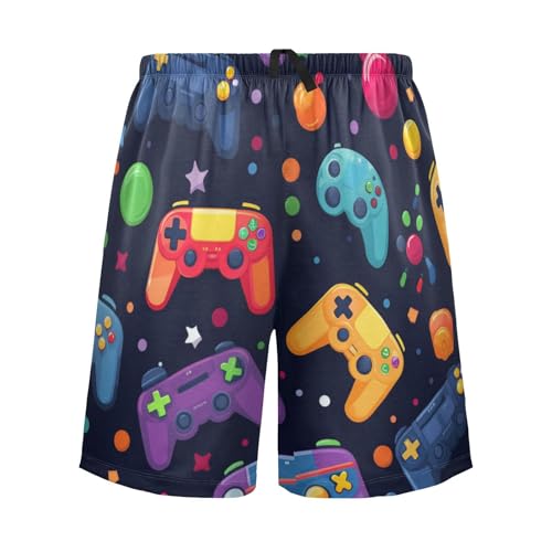 Games Console Pajama Shorts for Men, Men's Pajama Bottoms, Lounge Sleepwear for Dad's Gift3