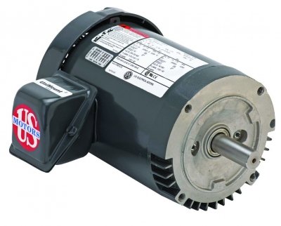 US Electric Motors-Nidec, U12S2ACR, .5HP, 1745RPM, 3PH, 230V;460V;190V;380V, 56C Frame, General Purpose Motor Motor.
