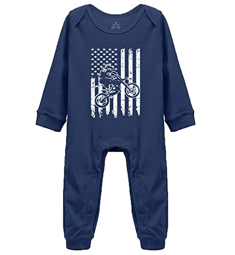 Poemsimai Dirt Bike Motocross Baby Bodysuit Newborn Bodysuit Infant Clothes Coverall