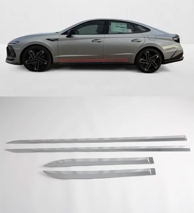 Car Door Body Side Molding Trims for Hyundai Sonata 2025 2024 2023 2022 2021 2020 Car Accessories ABS Auto Parts Body Molding Trim Cover (Carbon Fiber)