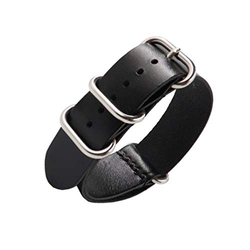 Pulseira de relógio de couro de liberação rápida NICERIO, pulseira de relógio de couro genuíno unive