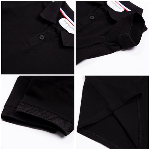 Image of Mud Kingdom Boys Polo Shirt Short Sleeve School Uniform Pique Polo Summer