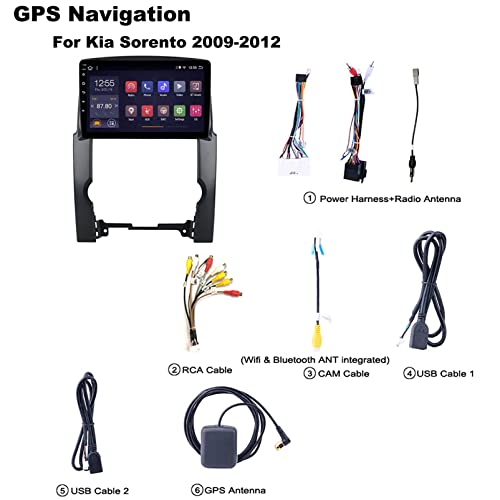 Radio para coche Android con navegación GPS y conexión Bluetooth para Kia Sorento 4