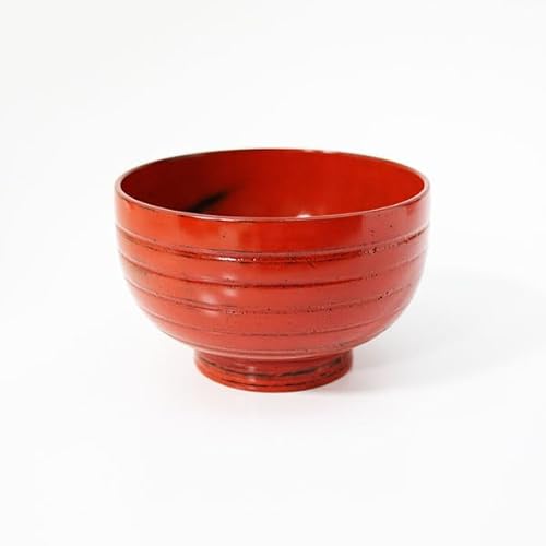 汁椀 千筋 根来塗り 和食器 木製 お椀 漆器 300cc