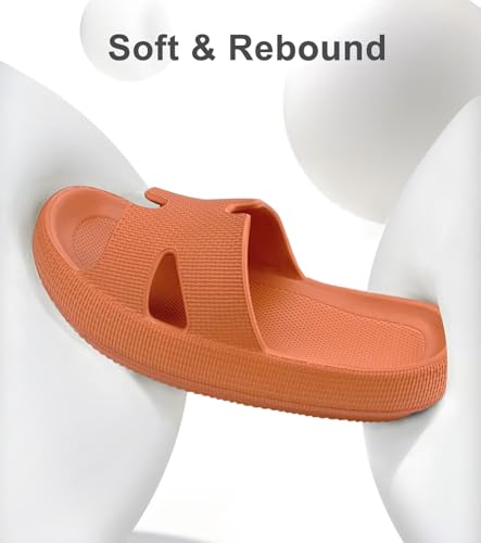 Image of Haifago Cloud Slides for Women and Men Cushion Recovery Pillow Sandals, Memory Foam House Shower Slippers for Woman Comfort Platform Non-Slip