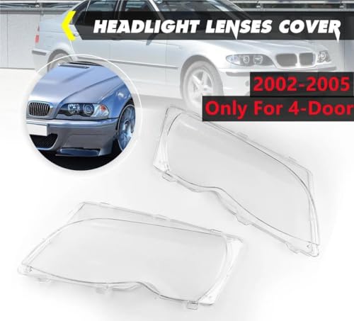 Coque lentille transparente phare droit BMW E46 Facelift 4 portes - 2