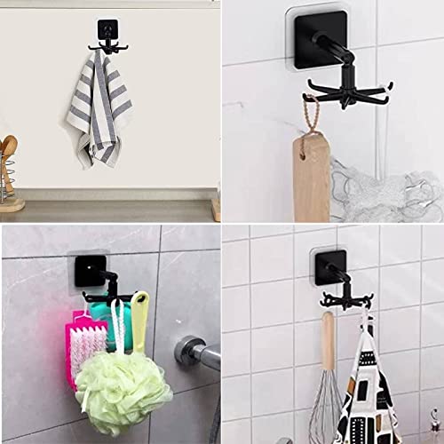 Image of YeeBeny Water Bottle Brush Holder 360 Degrees Rotating Folding Hook Self-Adhesive 180 Degrees Vertical Flip Hook, Baby Bottle Brush Holder, Bottle Brush Holder (Black)
