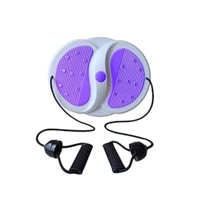 StrSceBreu Taille draaiende schijf voor vrouwen lichaamsvormen/gewichtsverlies/voetmassage – antislip fitnessapparatuur met elastisch touw, vergrote diameter, sterkere belasting, stille taille