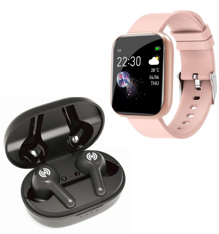 TechKIng (SPECIAL DEAL WITH 12 YEARS WARRANTY) Bluetooth D20 SmartWatch with Heart Rate & Blood Pressure Monitor, Sleep Monitor, Bluetooth Truly Wireless in Ear Earbuds with Mic, Type C Charging with 20 Hours (B0B92YKN27) Amazon Price History, Amazon Price Tracker