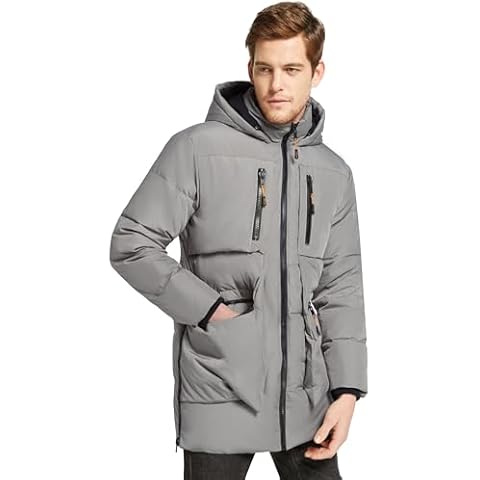 Orolay Men's Down Jacket with Hood Cover
