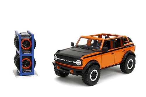 Jada Just Trucks 1:24 Ford Bronco Die-Cast Con Porta Neumáticos miniatura 6
