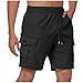 JPLZi Stretch Shorts Men Dress Shorts for Men Black