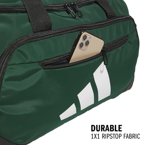 Image of adidas Defender 5 Duffel Bag for Sports, Gym and Travel, Team Dark Green, OSFA